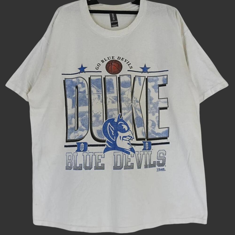 Blue And White Duke Blue Devils Graphic T-Shirt